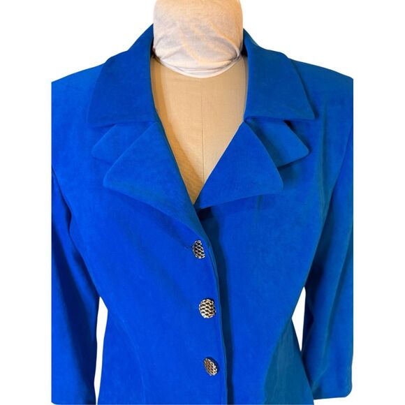 Leslie Fay Women’s Vintage Suit 2-Pieces Sz. 14 Blue Career - Picture 2 of 9